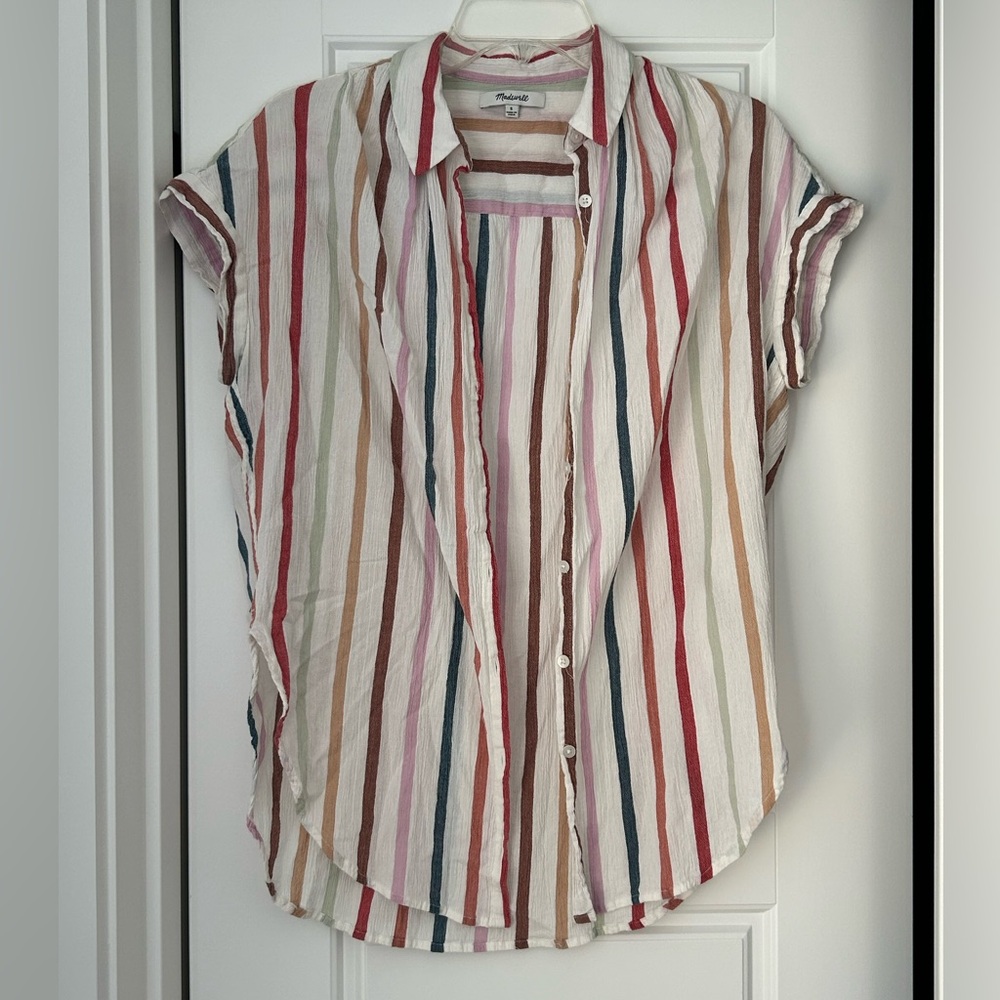 Madewell Multicolor Striped Button-Down Shirt